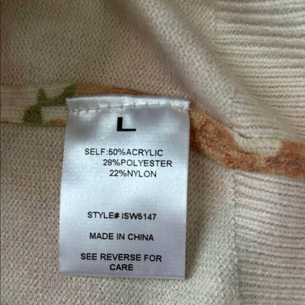 Floral Fall Sweater - Picture 5 of 7